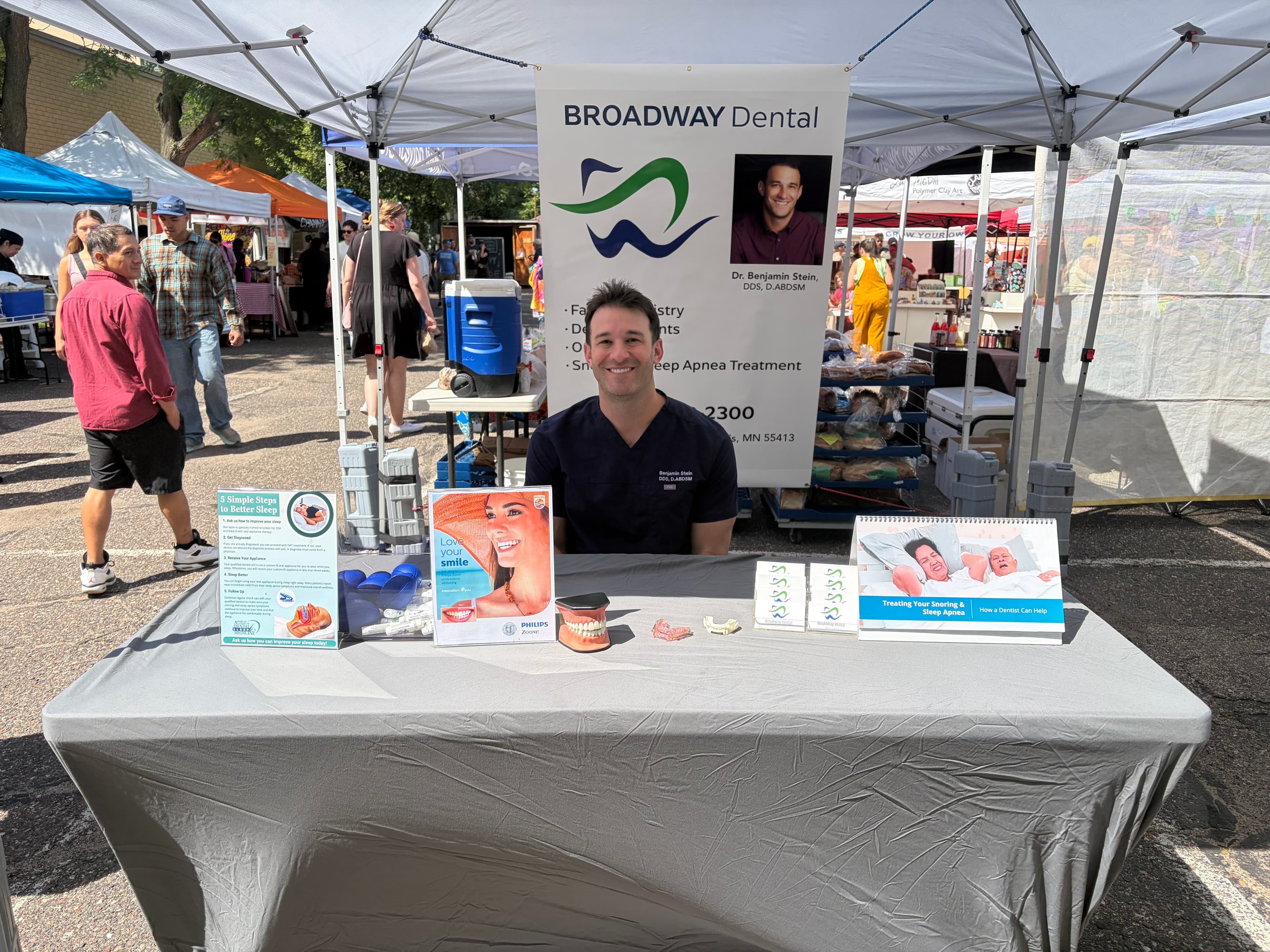 Dr. Ben Stein at the Northeast Minneapolis Farmers Market